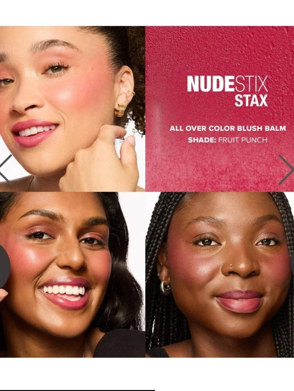 NWT Nudestix Stax All Over Color Blush Balm